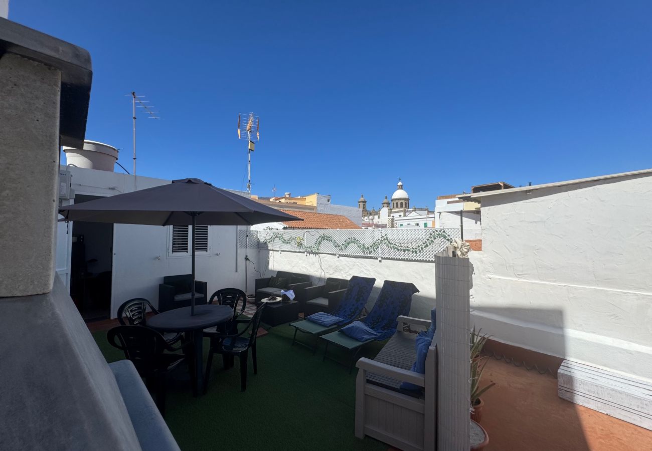 Casa en Agüimes - Casa en Agüimes con terraza, barbacoa y aire acondicionado