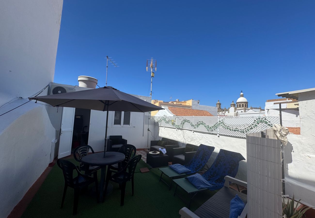 Casa en Agüimes - Casa en Agüimes con terraza, barbacoa y aire acondicionado