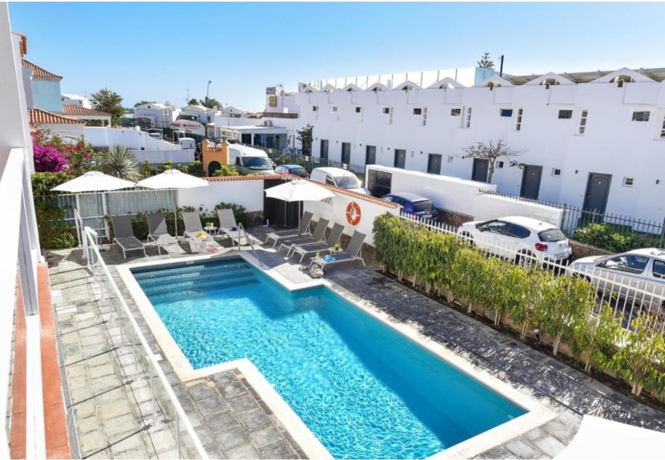 Apartamento en Maspalomas - Apartamento de lujo con piscina y barbacoa